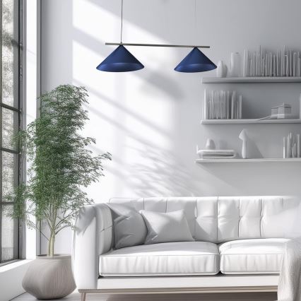 Hängeleuchte CAPITAL 2xGX53/15W/230V blau