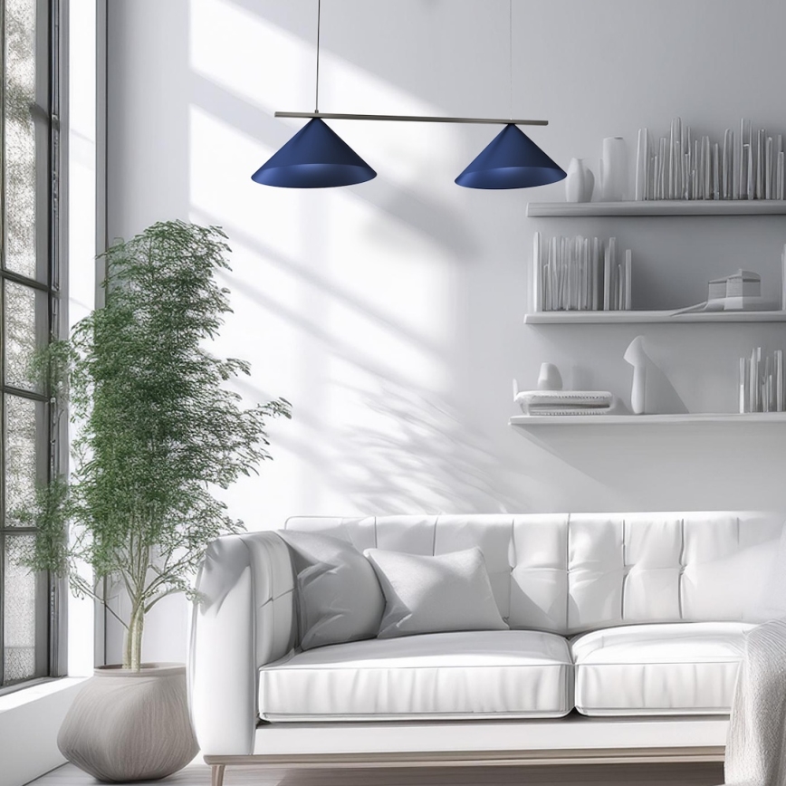 Hängeleuchte CAPITAL 2xGX53/15W/230V blau