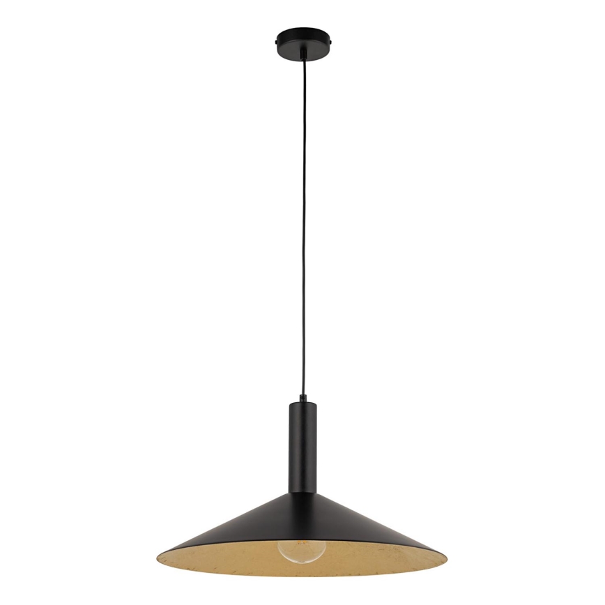Hängeleuchte CAPRI 1xE27/15W/230V d 50 cm schwarz/golden