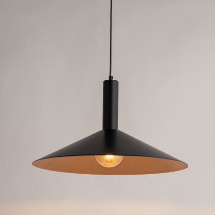 Hängeleuchte CAPRI 1xE27/15W/230V d 50 cm schwarz/kupfern