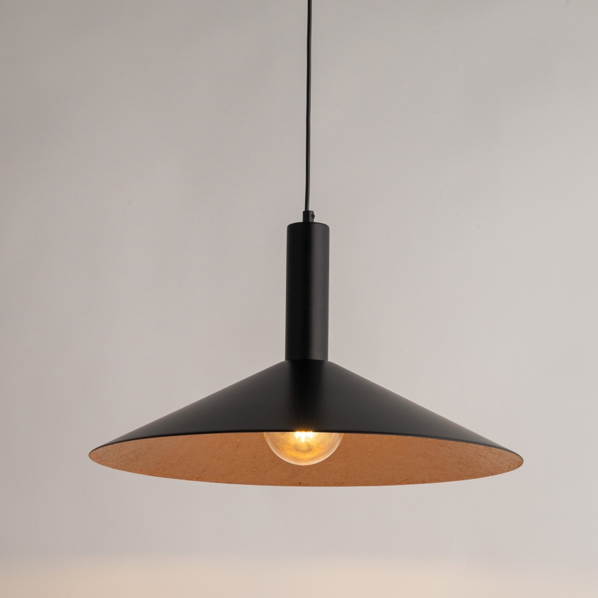 Hängeleuchte CAPRI 1xE27/15W/230V d 50 cm schwarz/kupfern