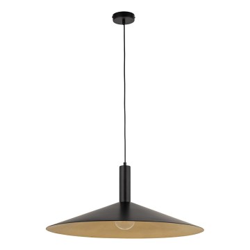 Hängeleuchte CAPRI 1xE27/15W/230V d 70 cm schwarz/golden