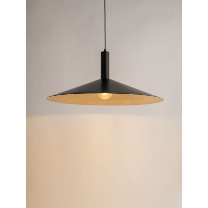 Hängeleuchte CAPRI 1xE27/15W/230V d 70 cm schwarz/golden