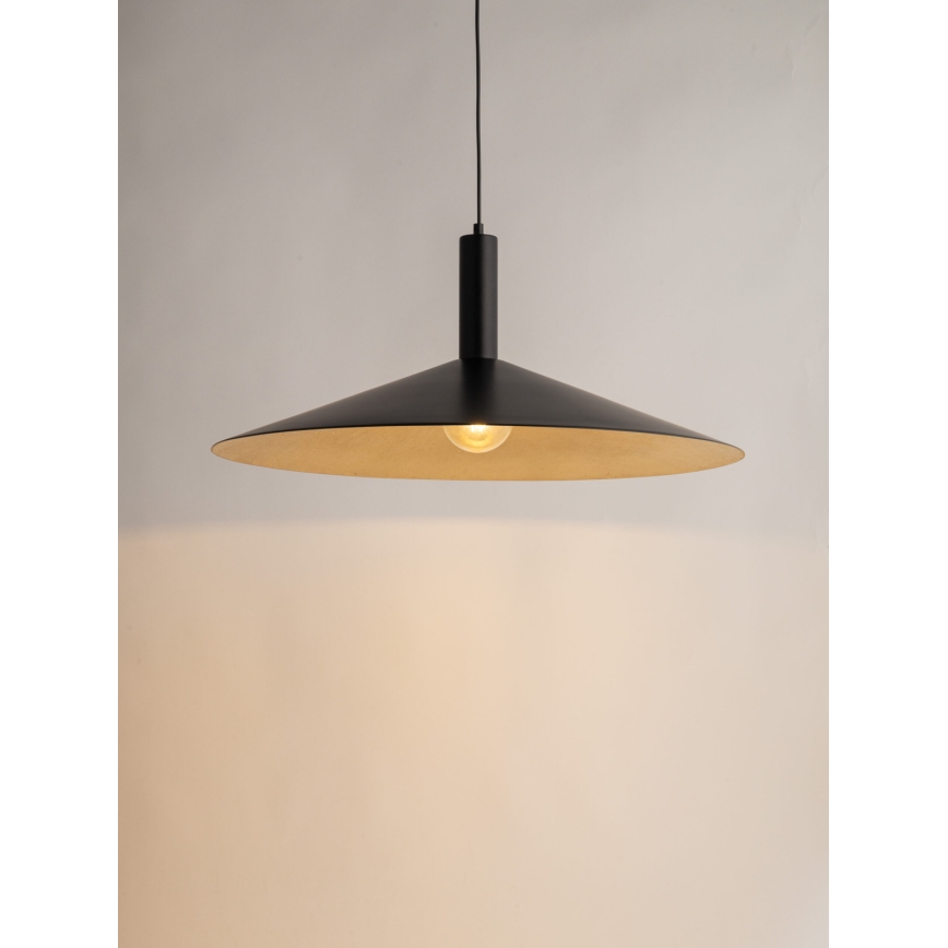Hängeleuchte CAPRI 1xE27/15W/230V d 70 cm schwarz/golden