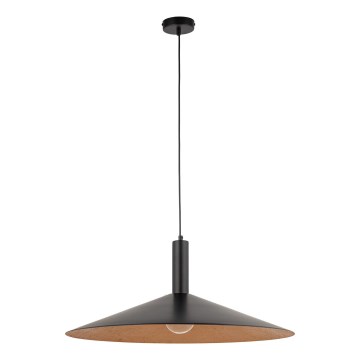 Hängeleuchte CAPRI 1xE27/15W/230V d 70 cm schwarz/kupfern