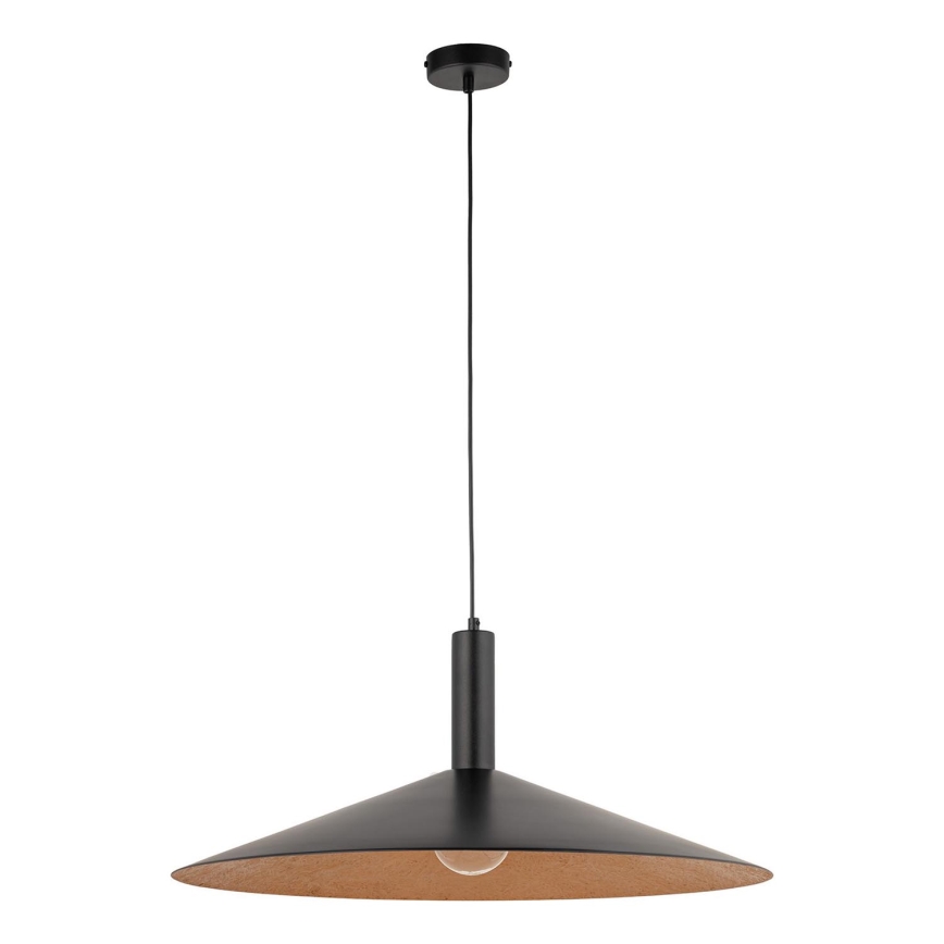 Hängeleuchte CAPRI 1xE27/15W/230V d 70 cm schwarz/kupfern