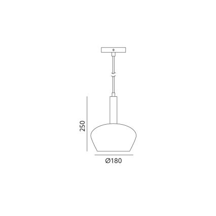 Hängeleuchte CASA 1xGU10/25W/230V