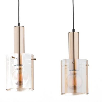 Hängeleuchte CELIA 3xE27/60W/230V gold