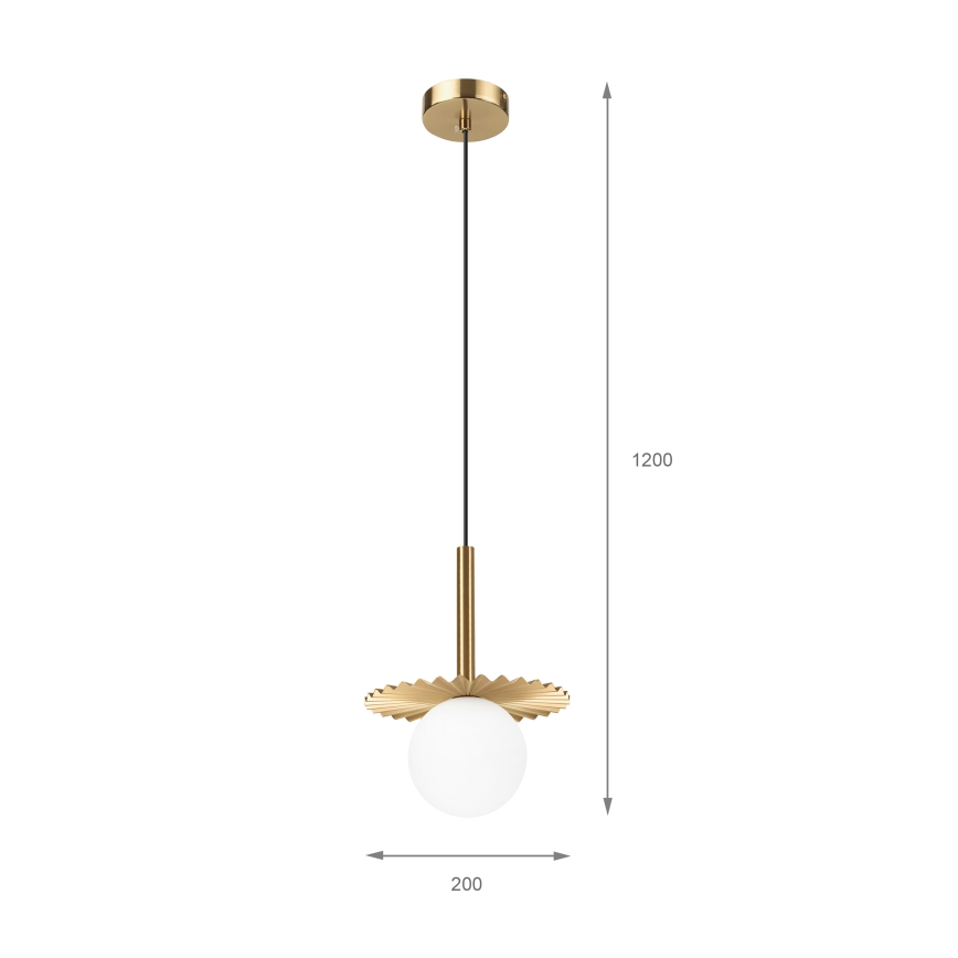 Hängeleuchte CHITA an Kabel 1xG9/5W/230V gold