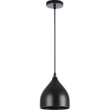 Hängeleuchte COMO 1xE27/60W/230V d 17 cm schwarz