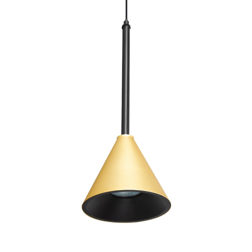Hängeleuchte CONE 1xGU10/10W/230V golden/schwarz