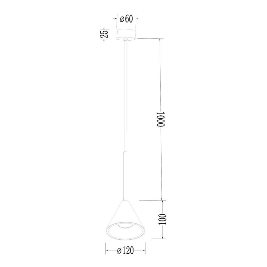 Hängeleuchte CONE 1xGU10/10W/230V golden/schwarz