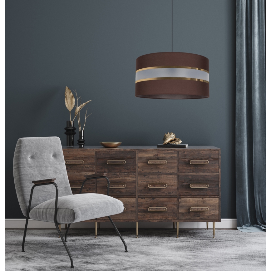 Hängeleuchte CORAL 1xE27/60W/230V d. 40 cm braun