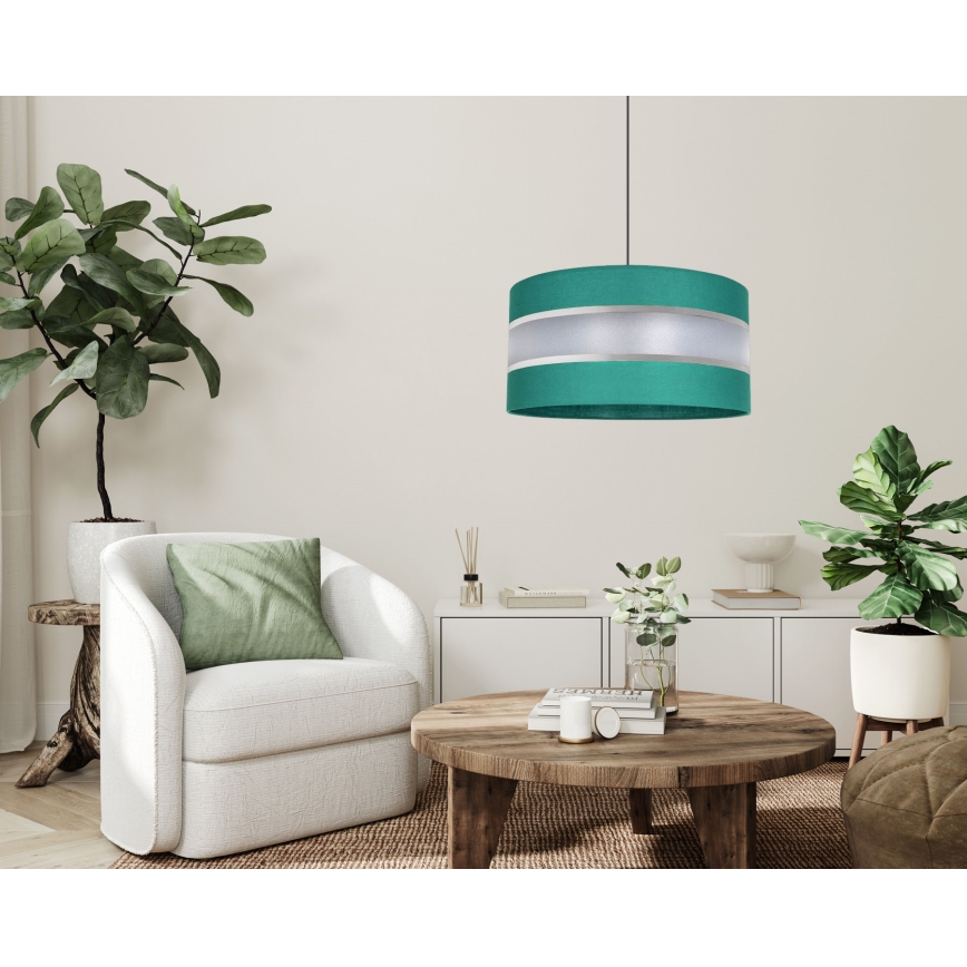 Hängeleuchte CORAL 1xE27/60W/230V d. 40 cm grün