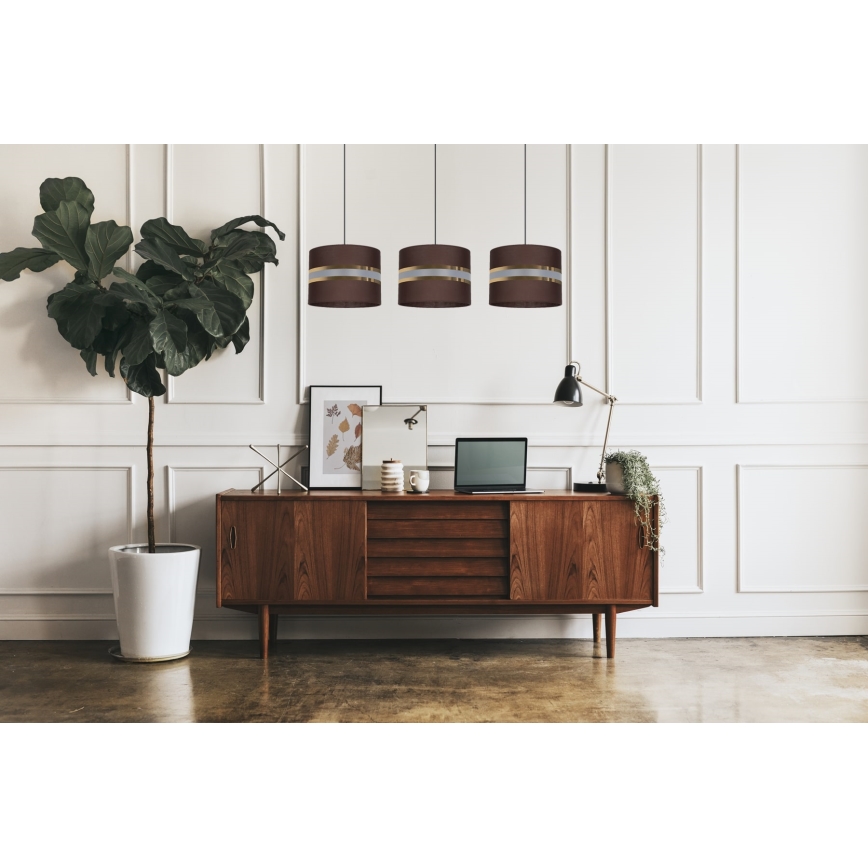 Hängeleuchte CORAL 3xE27/60W/230V braun