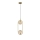 Hängeleuchte CORDEL 2xG9/28W/230V Messing/rauchig beige