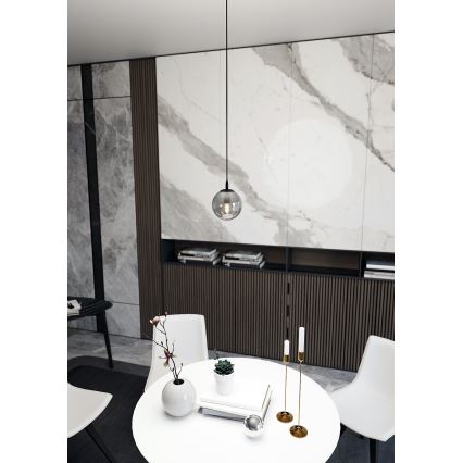 Hängeleuchte COSMO 1xE14/10W/230V d 14 cm schwarz/grau