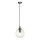 Hängeleuchte COSMO 1xE14/10W/230V d 14 cm schwarz/klar