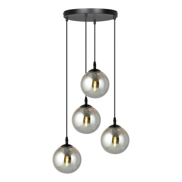 Hängeleuchte COSMO 4xE14/10W/230V d 40 cm schwarz/grau