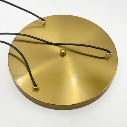 Hängeleuchte CRISTAL 3xE14/15W/230V Messing/rauchschwarz