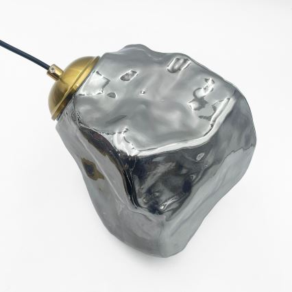 Hängeleuchte CRISTAL 3xE14/15W/230V Messing/rauchschwarz