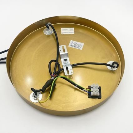 Hängeleuchte CRISTAL 3xE14/15W/230V Messing/rauchschwarz