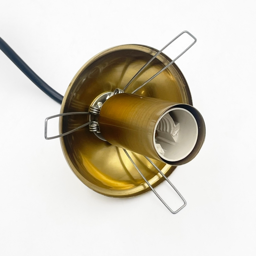 Hängeleuchte CRISTAL 3xE14/15W/230V Messing/rauchschwarz