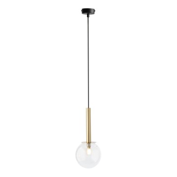 Hängeleuchte DAISY 1xG9/12W/230V d 14 cm golden/schwarz/klar