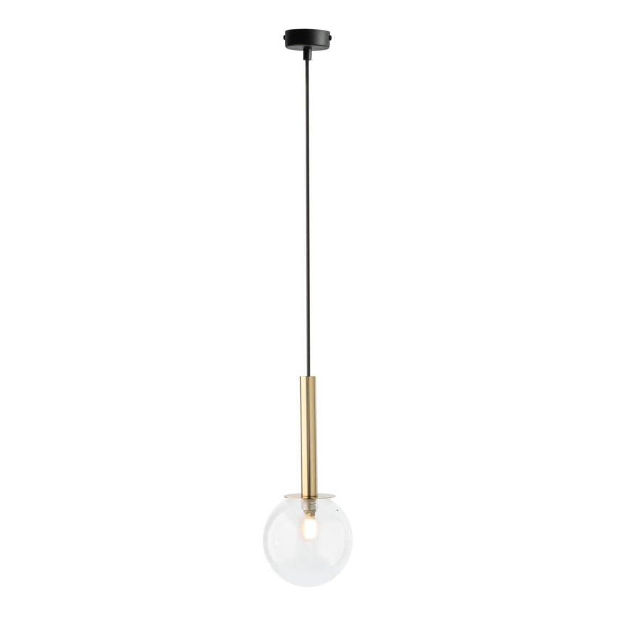 Hängeleuchte DAISY 1xG9/12W/230V d 14 cm golden/schwarz/klar