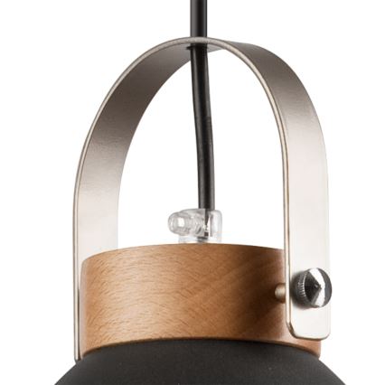 Hängeleuchte DANIELLE 2xE27/60W/230V Buche