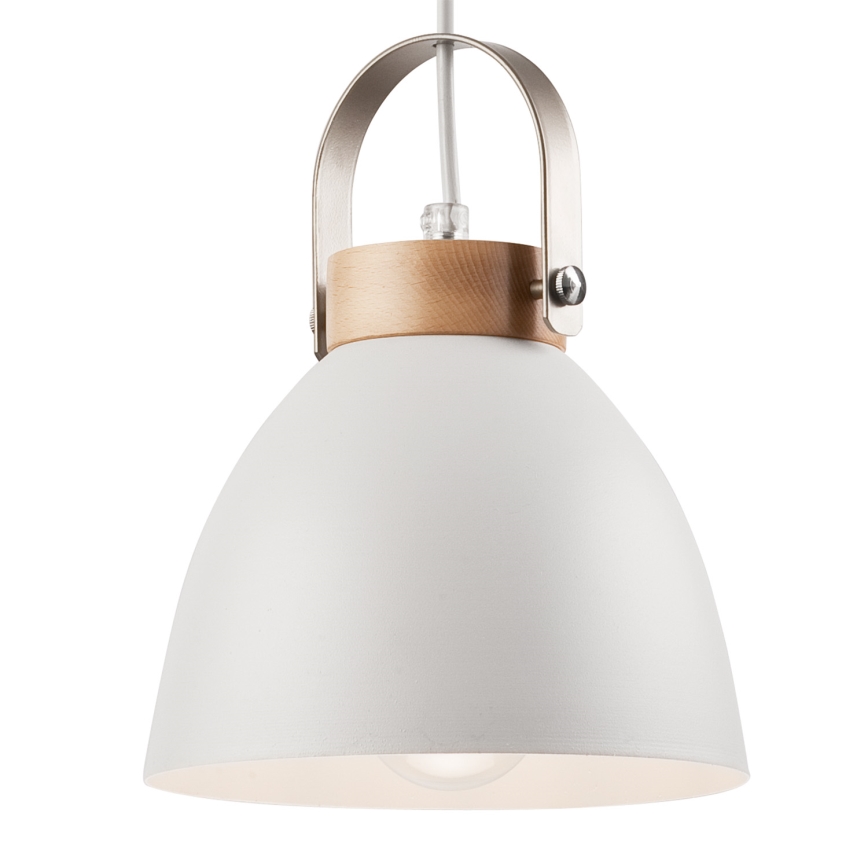 Hängeleuchte DANIELLE 2xE27/60W/230V Buche