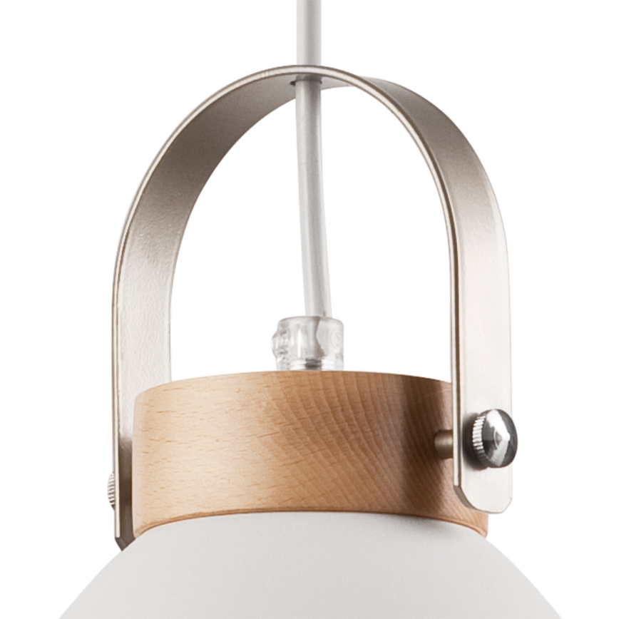 Hängeleuchte DANIELLE 2xE27/60W/230V Buche