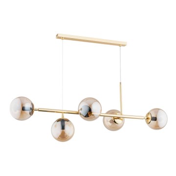 Hängeleuchte DANSA 5xE14/10W/230V gold