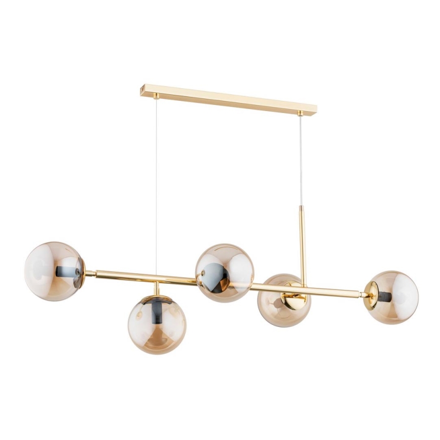 Hängeleuchte DANSA 5xE14/10W/230V gold