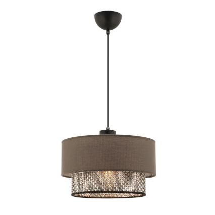 Hängeleuchte ECHO an Kabel 1xE27/60W/230V braun/grau