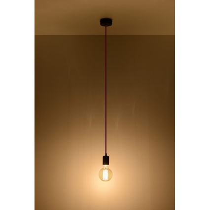 Hängeleuchte EDISON 1xE27/60W/230V schwarz