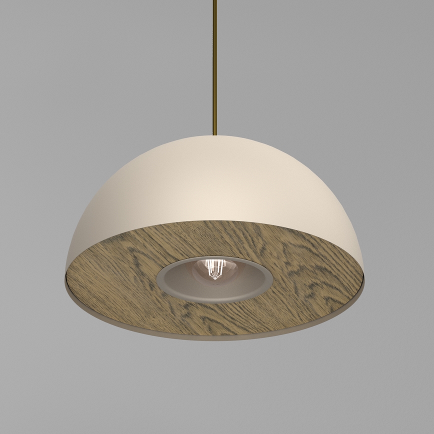 Hängeleuchte ELGUND 1xE27/15W/230V d 35 cm beige