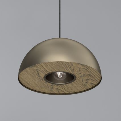 Hängeleuchte ELGUND 1xE27/15W/230V d 35 cm Messing