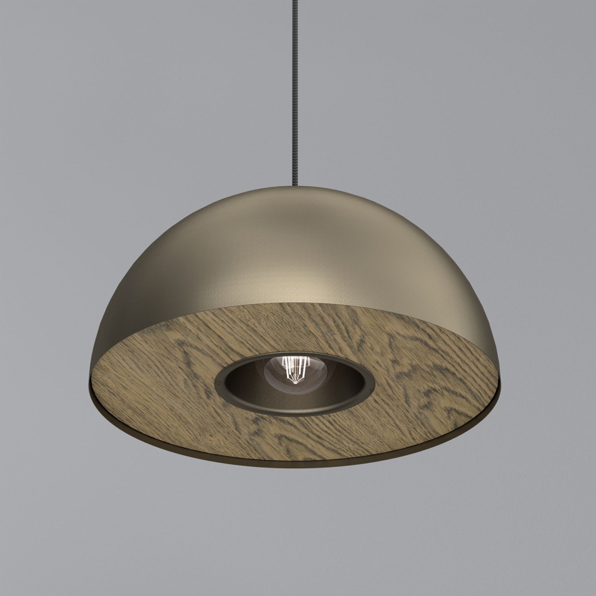 Hängeleuchte ELGUND 1xE27/15W/230V d 35 cm Messing