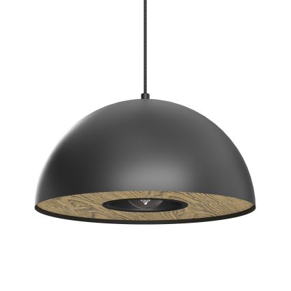 Hängeleuchte ELGUND 1xE27/15W/230V d 35 cm schwarz