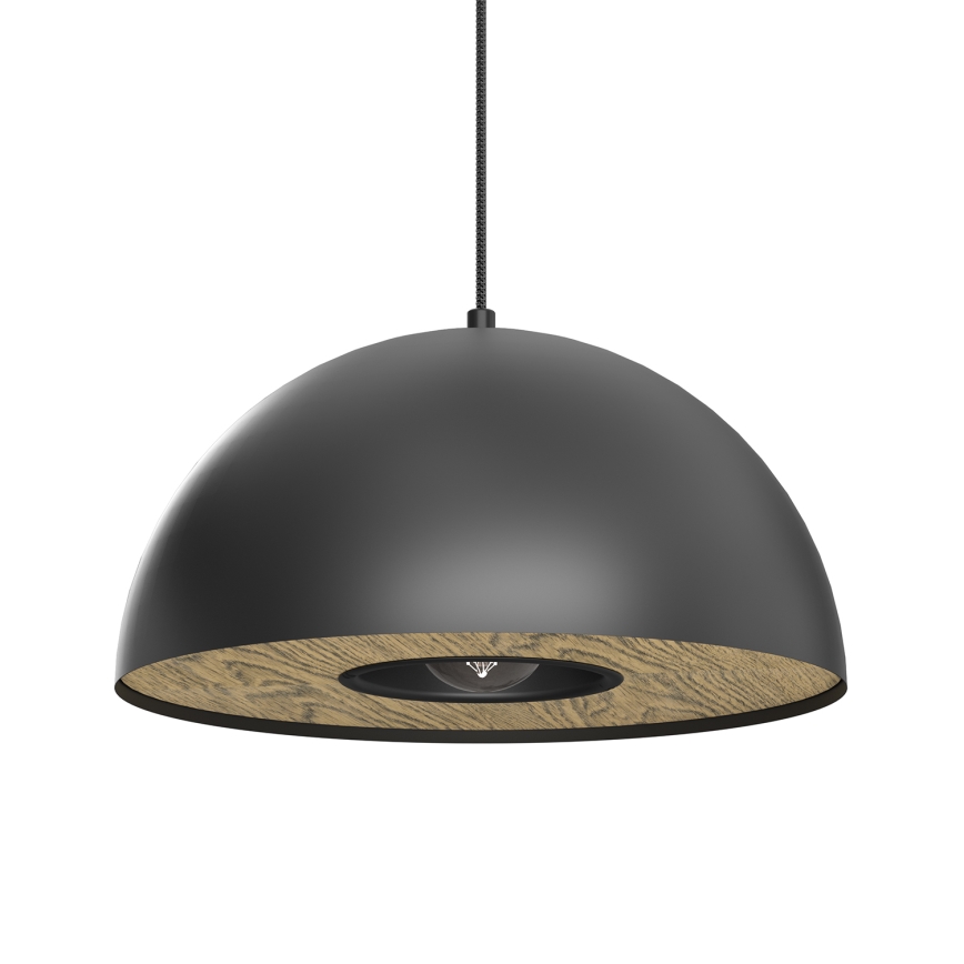 Hängeleuchte ELGUND 1xE27/15W/230V d 35 cm schwarz