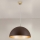 Hängeleuchte ELIANO 1xE27/60W/230V d 50 cm braun/golden