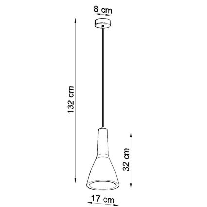 Hängeleuchte EMPOLI 1xE27/15W/230V weiß