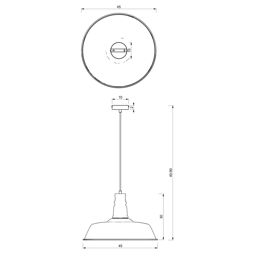 Hängeleuchte ENZO 1xE27/60W/230V weiß/rosa