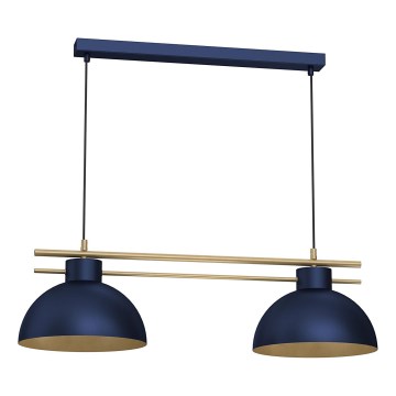 Hängeleuchte ESTATE 2xE27/15W/230V blau