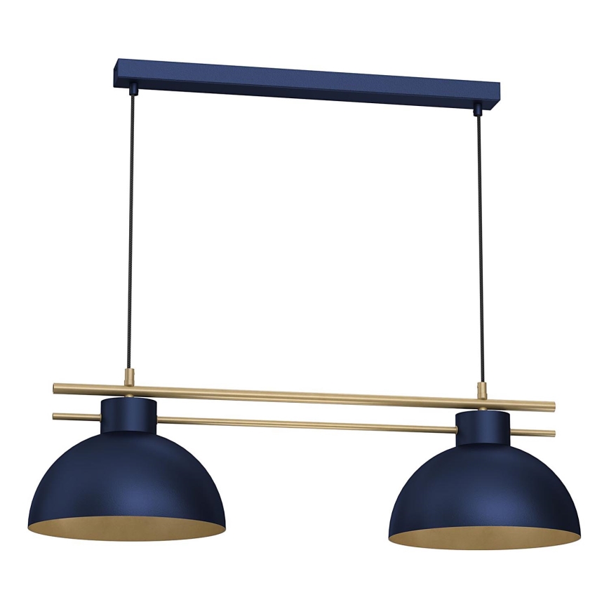 Hängeleuchte ESTATE 2xE27/15W/230V blau