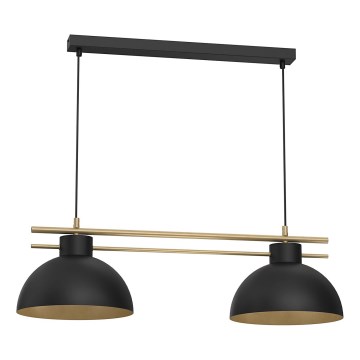 Hängeleuchte ESTATE 2xE27/15W/230V schwarz