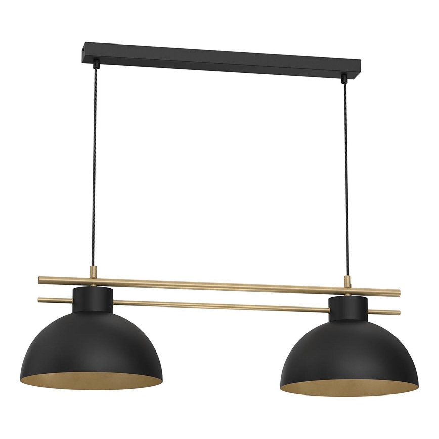 Hängeleuchte ESTATE 2xE27/15W/230V schwarz