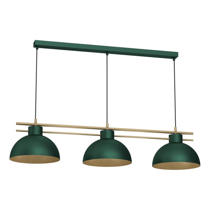 Hängeleuchte ESTATE 3xE27/15W/230V grün