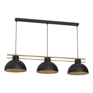 Hängeleuchte ESTATE 3xE27/15W/230V schwarz